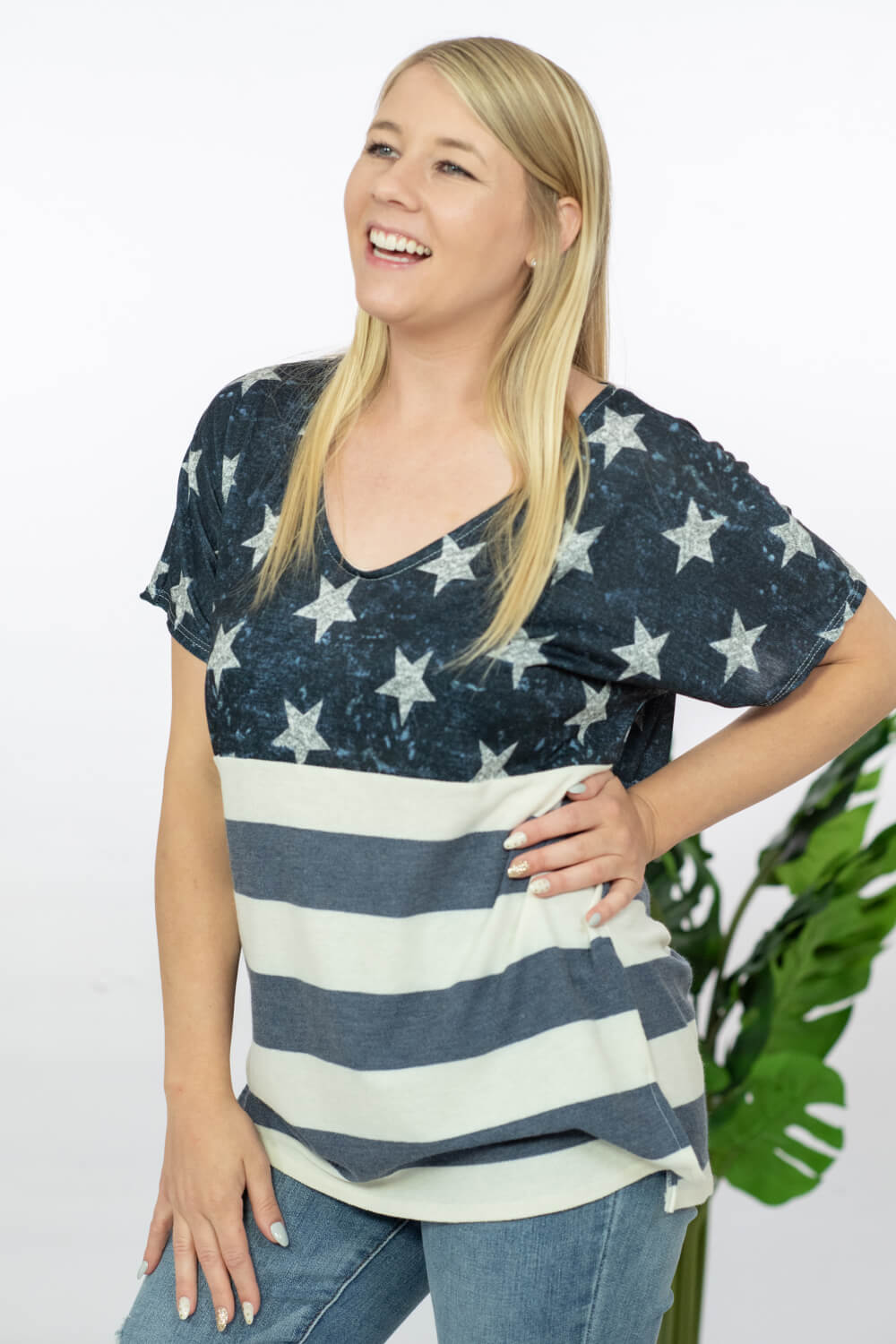 Home of the Brave Flag Print Tee