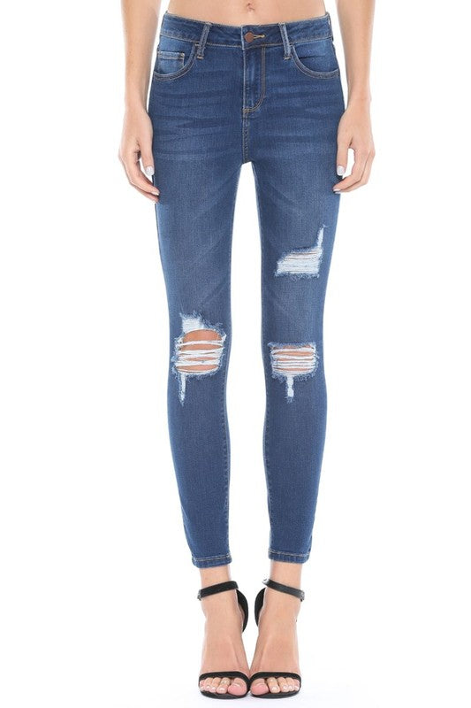 Blue distressed Jeans